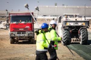 Elindult a 6. blokki munkagödör tervezési szintig történő kiemelése 2026. március 18-án. Fotó: Paks II. Zrt.