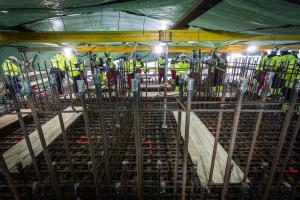 First concrete pouring for Unit 5 on 5 February 2026. Photo: Paks II. Ltd. / Kövi Gergely Péter