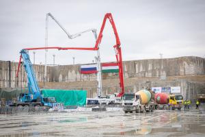 First concrete pouring for Unit 5 on 5 February 2026. Photo: Paks II. Ltd. / Kövi Gergely Péter