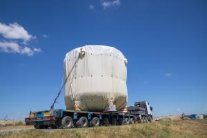 Transportation of the core-catcher on 6 August 2024. Photo: Paks II. Ltd.