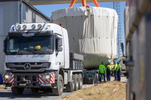 Transportation of the core-catcher on 6 August 2024. Photo: Paks II. Ltd.
