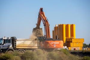 Soil excavation on 05.09.2023. Photo: Paks II. Ltd.