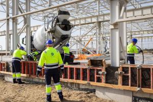 Constructing of the steel and ferroconcrete facility. Photo: Paks II. Ltd.