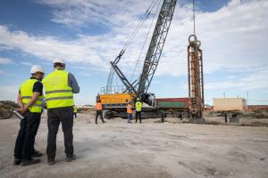 Cut off wall test site on 09.09.2022. Photo: Paks II. Ltd.