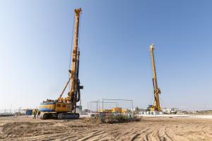 Soil stabilization test works. Photo: Paks II. Ltd.